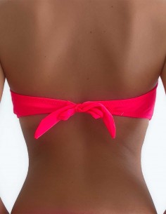 Top fascia balconcino colore corallino, imbottita, con effetto push up 2