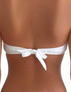 Top fascia balconcino colore bianco, imbottita, con effetto push up 2