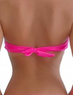 Top fascia balconcino colore fucsia, imbottita, con effetto push up 2