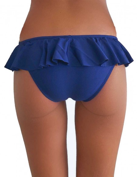 Retro dello slip con volant modello Capri colore blue notte