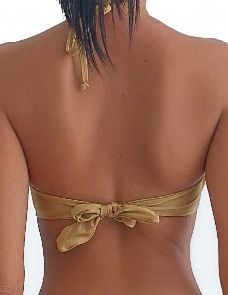 Retro del top maxi push up malibù colore sabbia