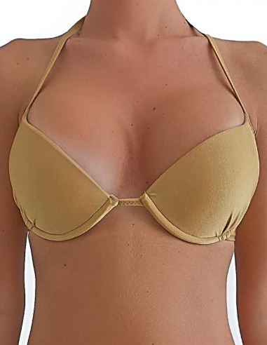 Top maxi push up malibù colore sabbia