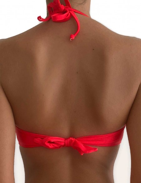 Retro del top maxi push up malibù colore rosso