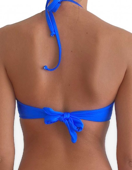 Retro del top maxi push up malibù colore blue elettrico