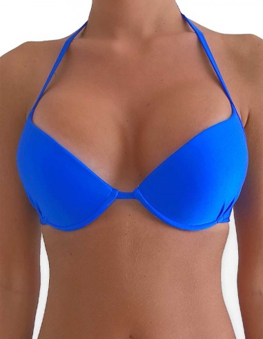 Top maxi push up malibù blue elettrico