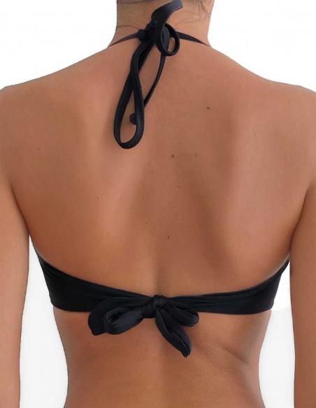 Retro del top maxi push up malibù colore nero