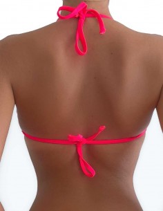 Top triangolo bordato Elsa colore corallino 2