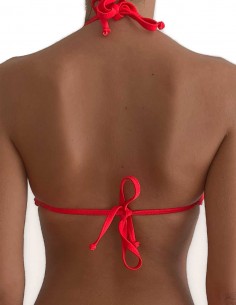 Top triangolo bordato Elsa colore rosso 2