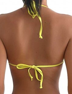 Retro del top triangolo bordato Elsa colore giallo normale 2
