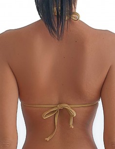 Retro del top triangolo bordato Elsa colore sabbia 2