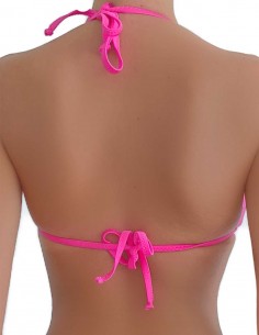 Top triangolo bordato Elsa colore fucsia 2