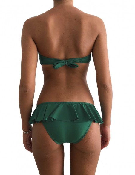 Retro del bikini sabbia fascia push up balconcino con slip volant Capri