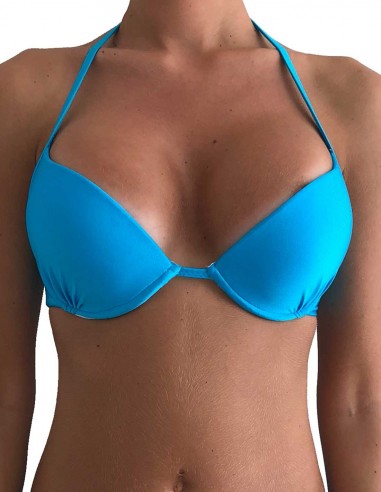 Top maxi push up malibù colore azzurro