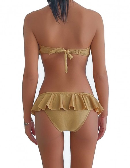 Retro del bikini sabbia fascia push up balconcino con slip volant Capri