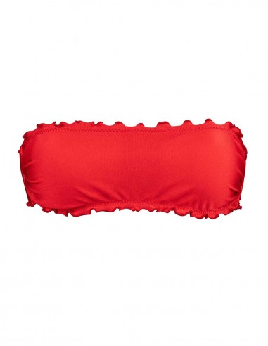 Fascia con smerlo frou frou rosso