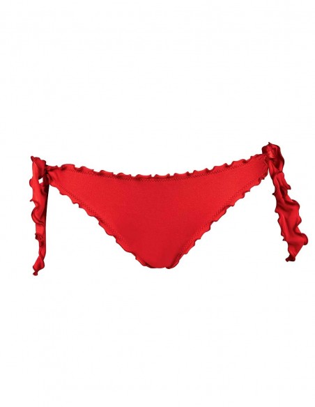 Slip o brasiliana con smerlo frou frou rosso
