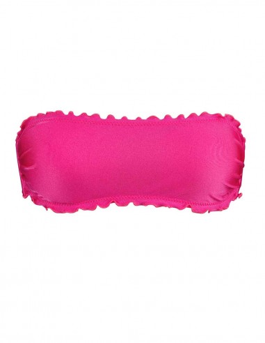 Fascia con smerlo frou frou fucsia