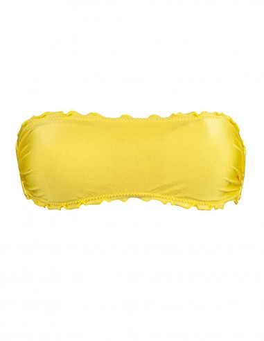 Fascia con smerlo frou frou giallo limone