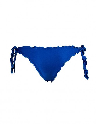 Retro della brasiliana con smerlo frou frou blue elettrico