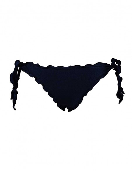 Retro della brasiliana con smerlo frou frou nero